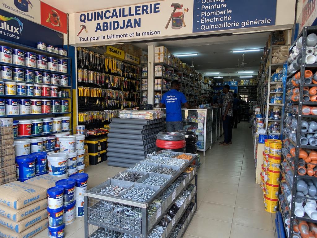 Quincaillerie générale : outillage, plomberie, peinture, électricité